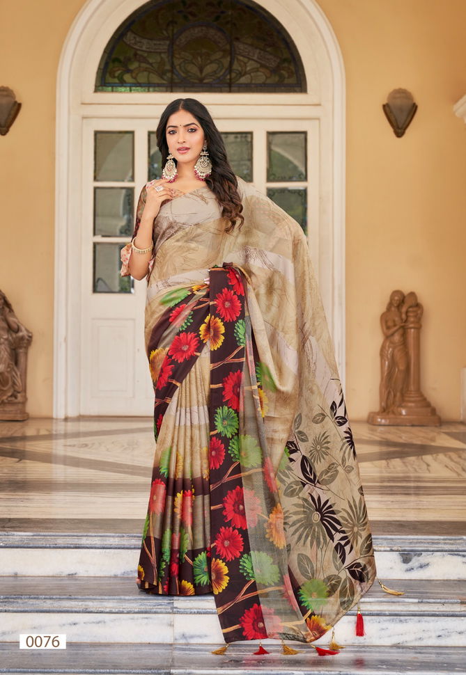 Sattin Brasso Vol 6 By Vinamra Daily Wear Sarees Catalog